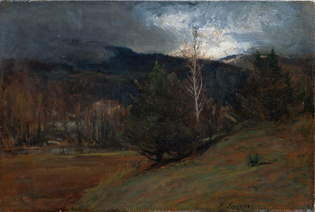 Listopad w Adirondacks, c.1885 autorstwa George Snr. Inness