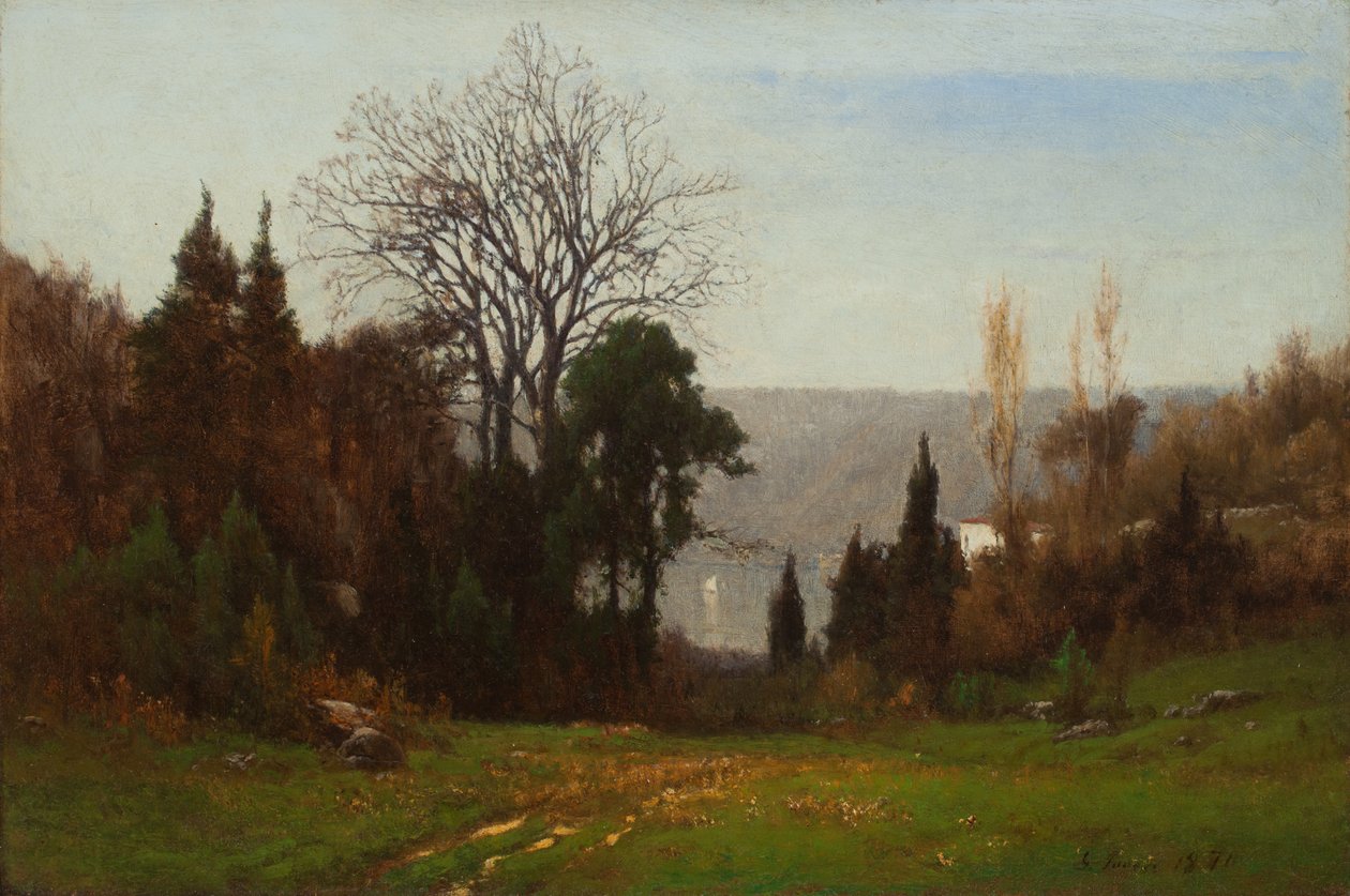 Naprzeciw Palisad autorstwa George Snr. Inness