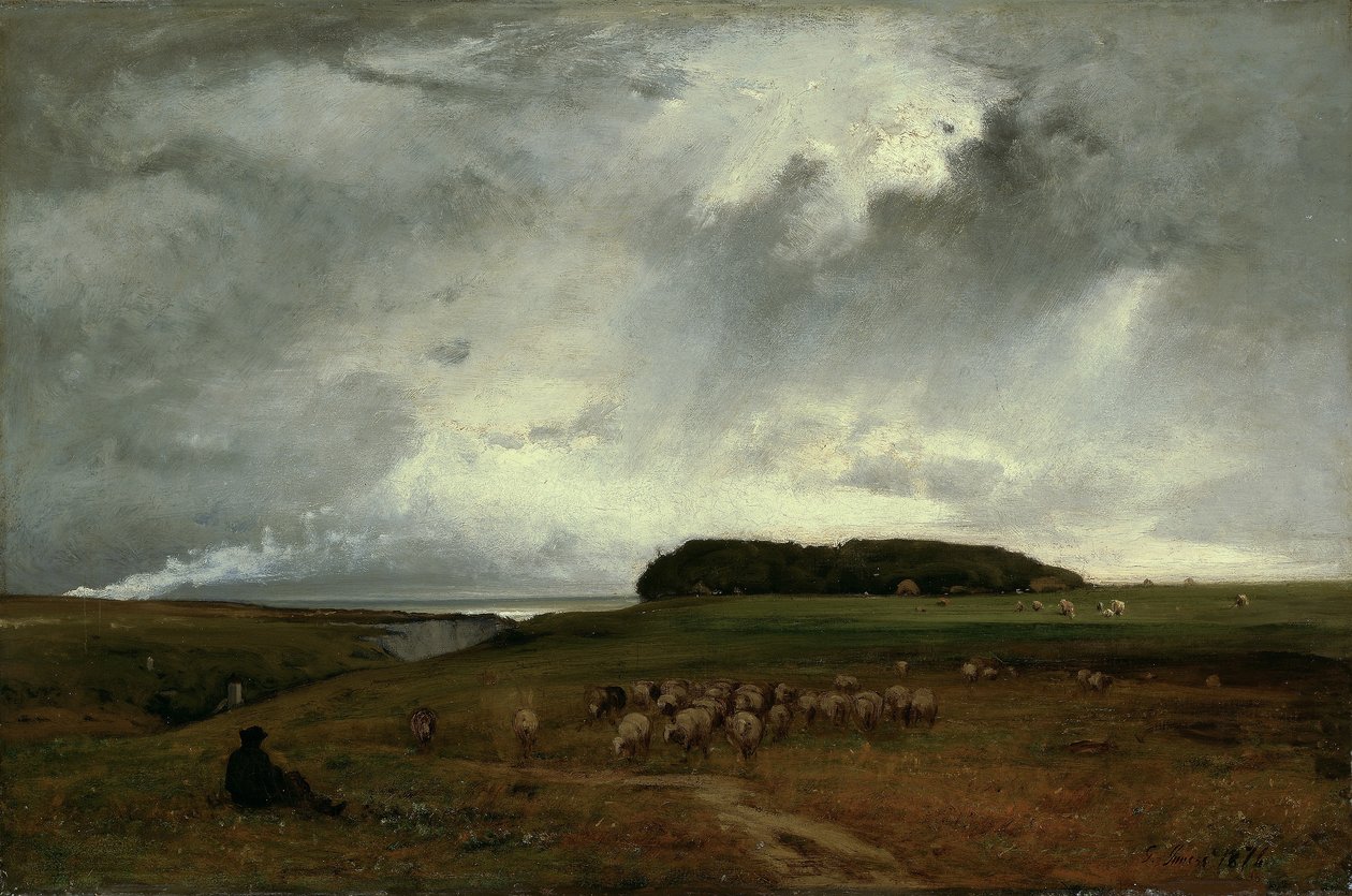 Burza, 1876 autorstwa George Snr. Inness