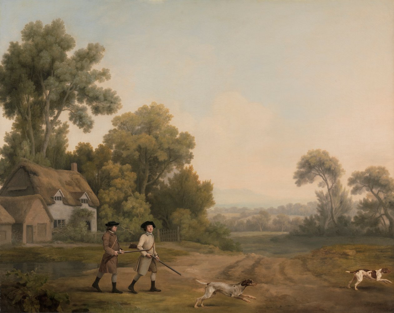 Dwóch dżentelmenów idących na strzelaninę autorstwa George Stubbs