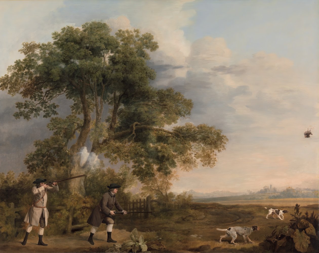 Strzelanie Dwóch Panów, ca. 1769. autorstwa George Stubbs