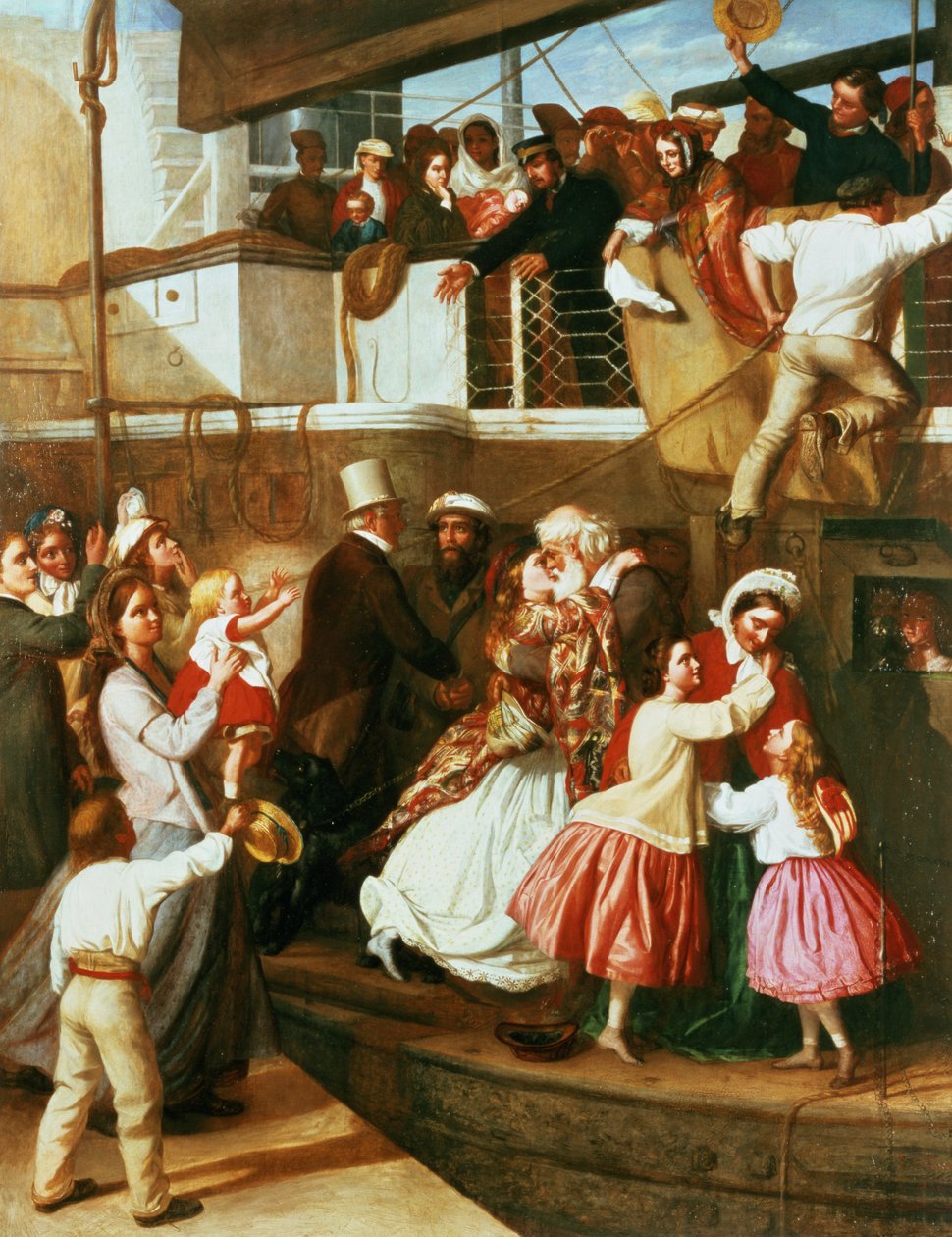 Scena zaokrętowania autorstwa George Tuson
