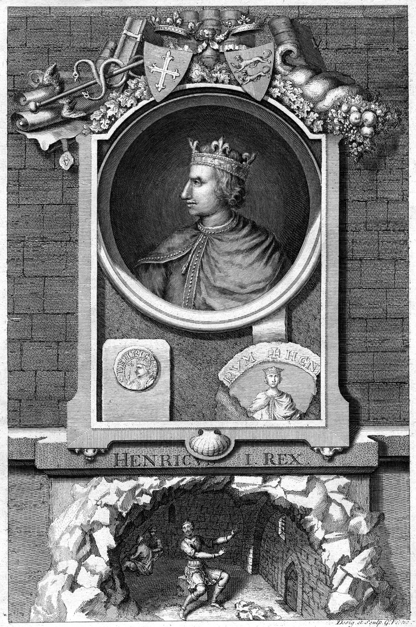 Henryk I, król Anglii. autorstwa George Vertue