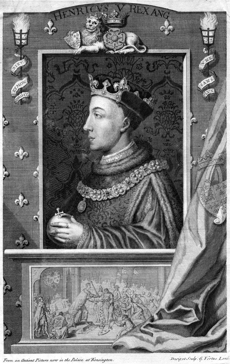 Henryk V, król Anglii. autorstwa George Vertue