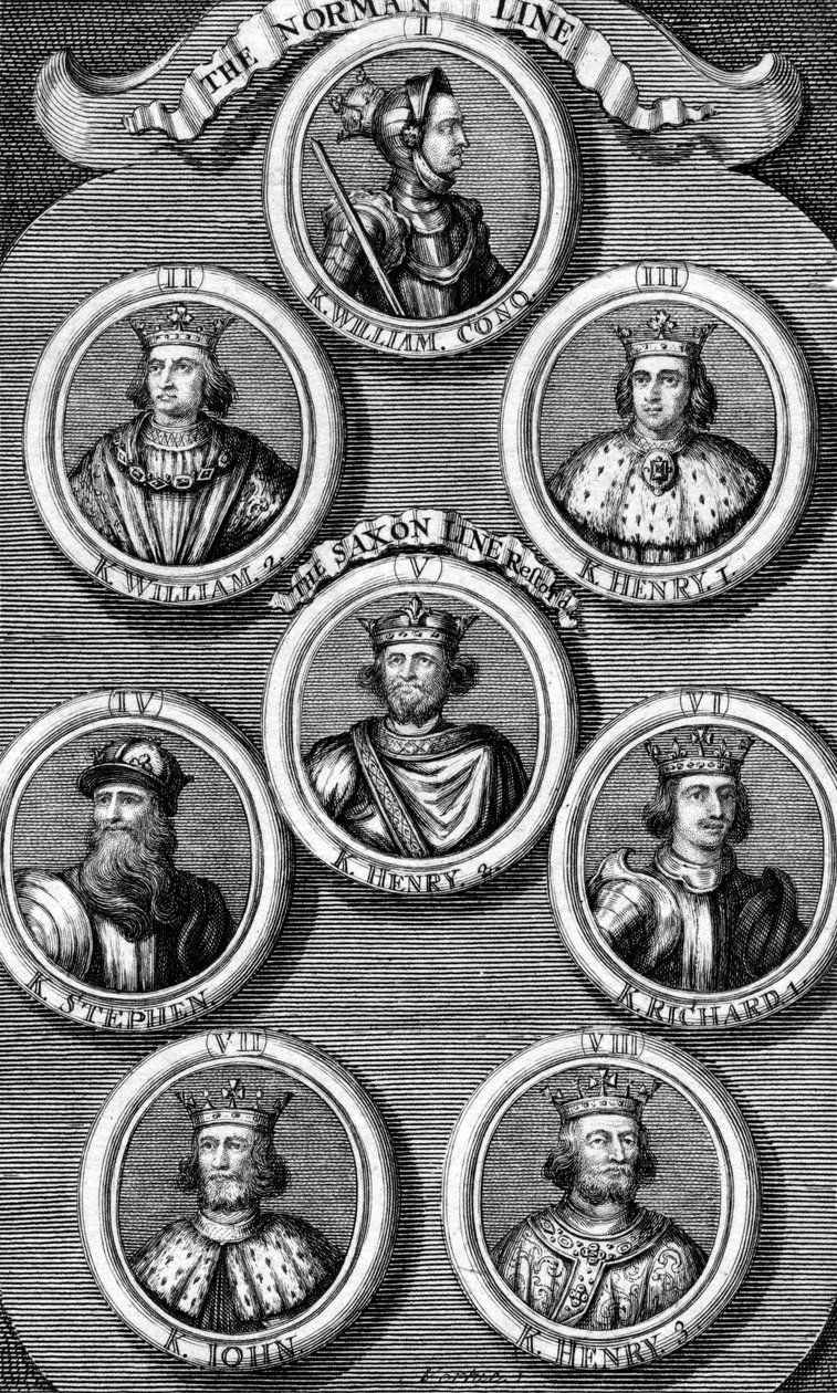 Królowie Anglii. autorstwa George Vertue