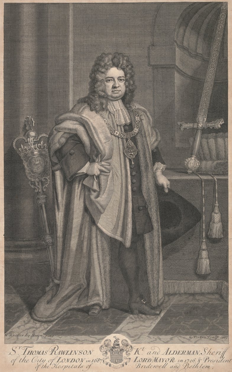 Sir Thomasa Rawlinsona autorstwa George Vertue