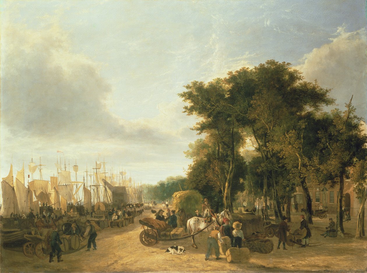 Nabrzeże Yarmouth, 1823 autorstwa George Vincent