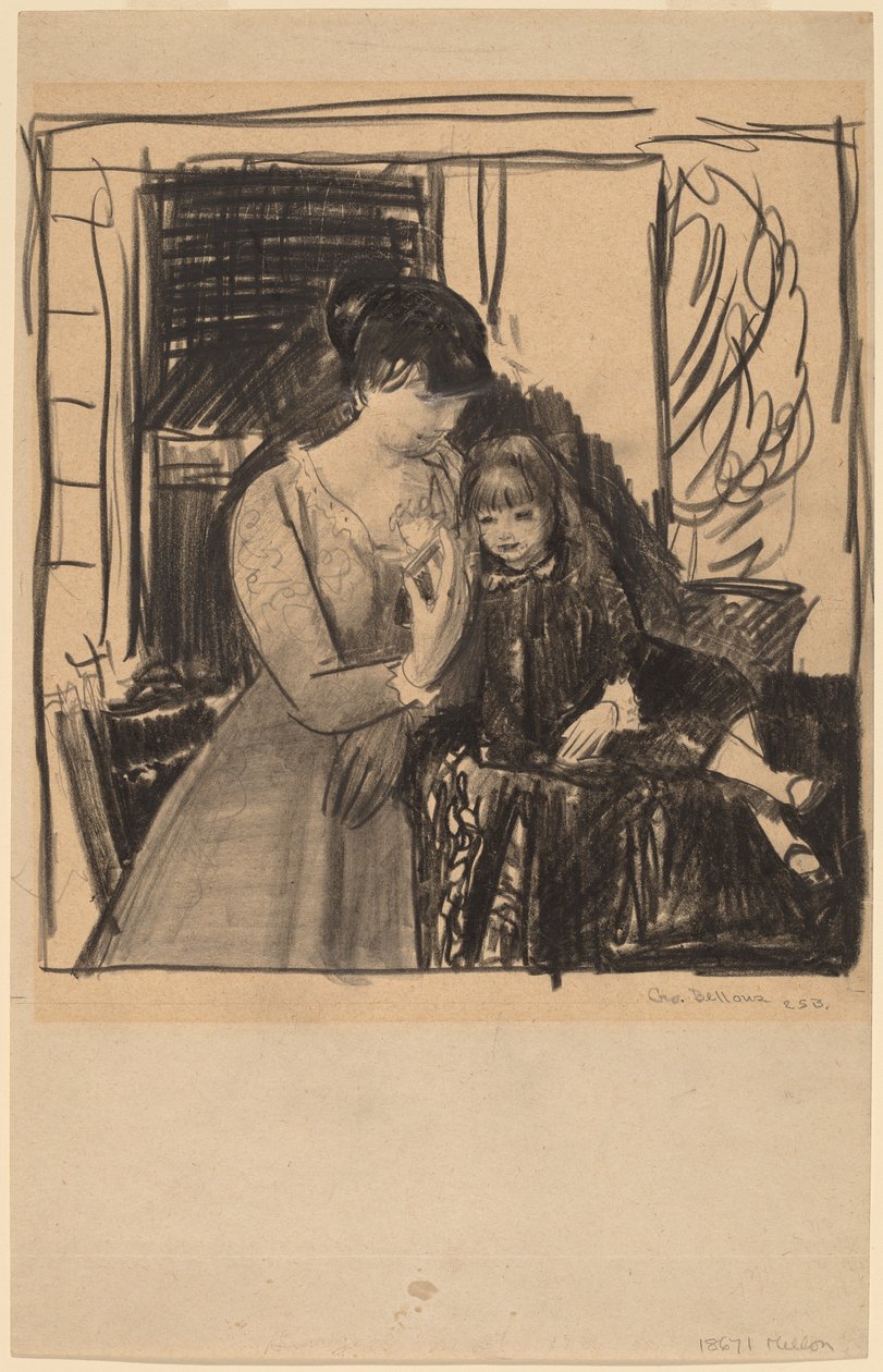 Anna i jej matka, 1917. autorstwa George Wesley Bellows