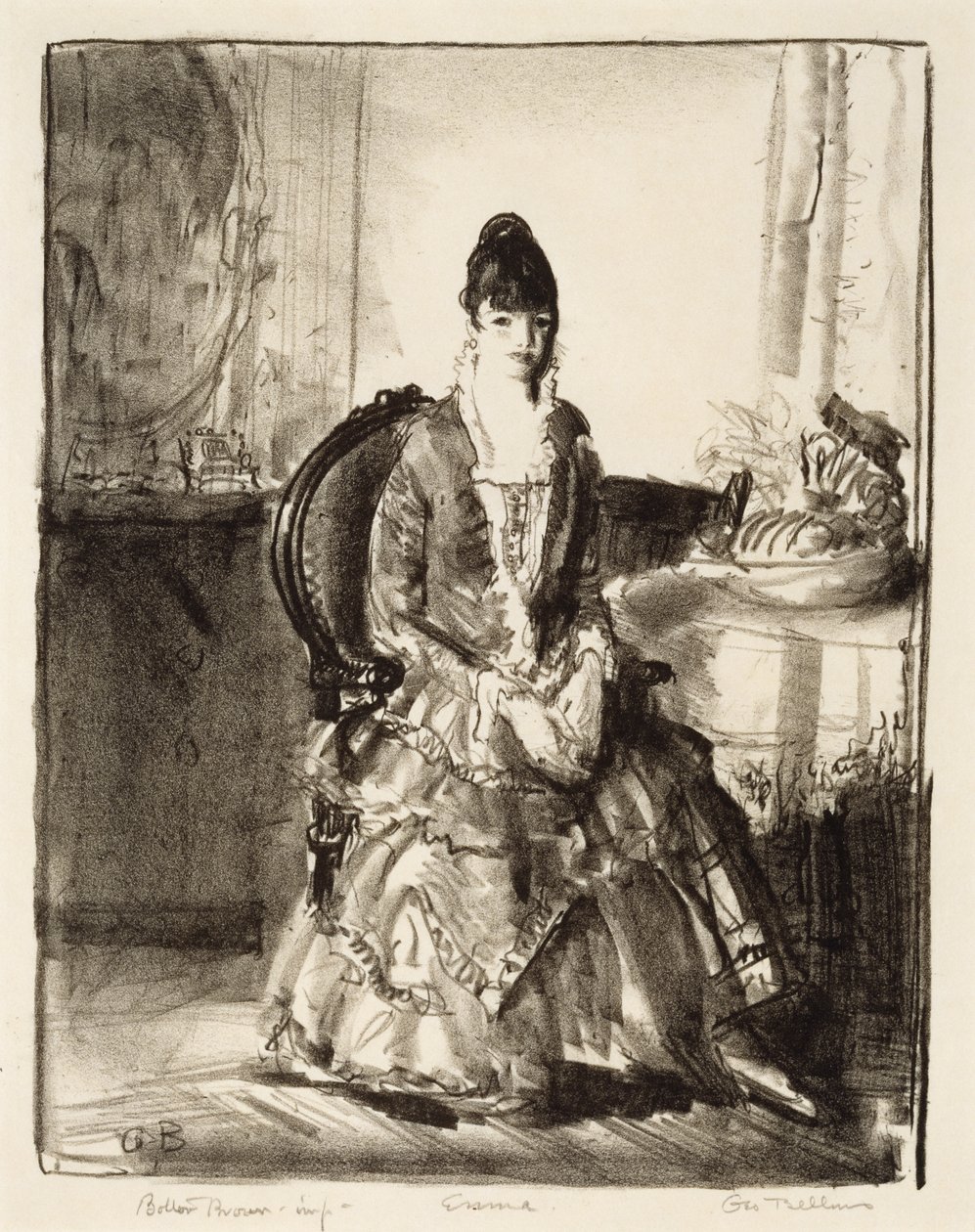 Aranżacja, Emma w pokoju autorstwa George Wesley Bellows