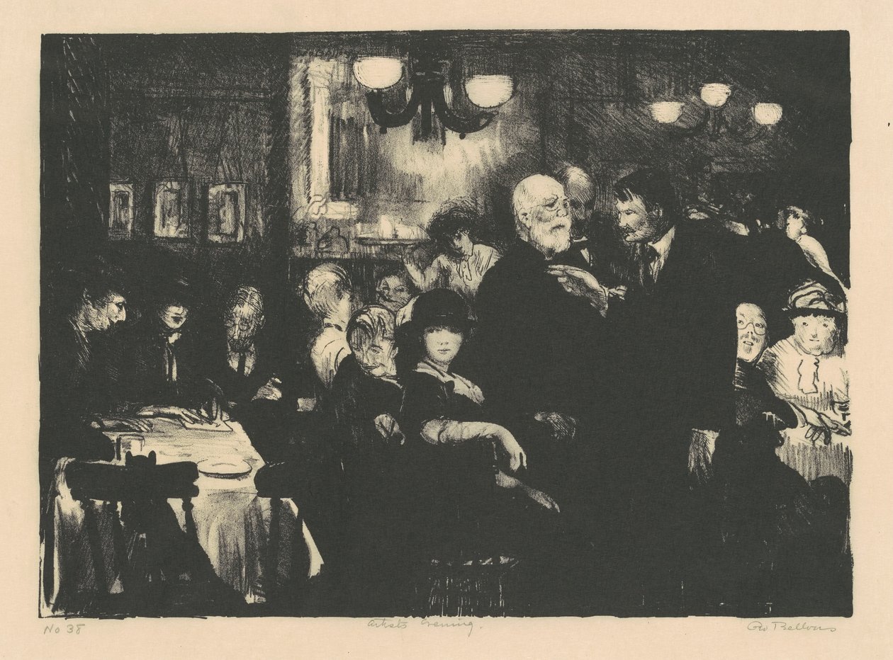 Wieczór Artystów, 1916. autorstwa George Wesley Bellows
