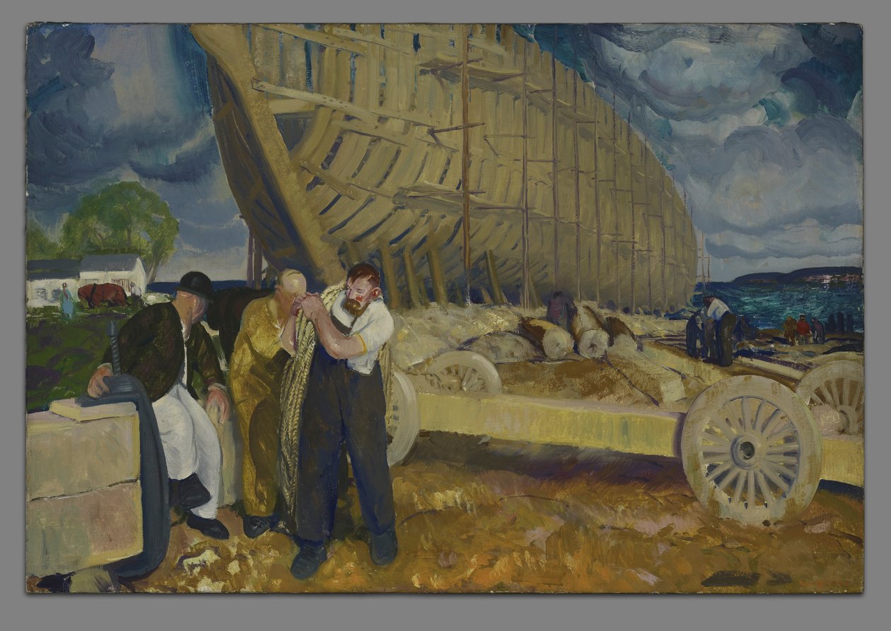 Konstruktorzy statków autorstwa George Wesley Bellows