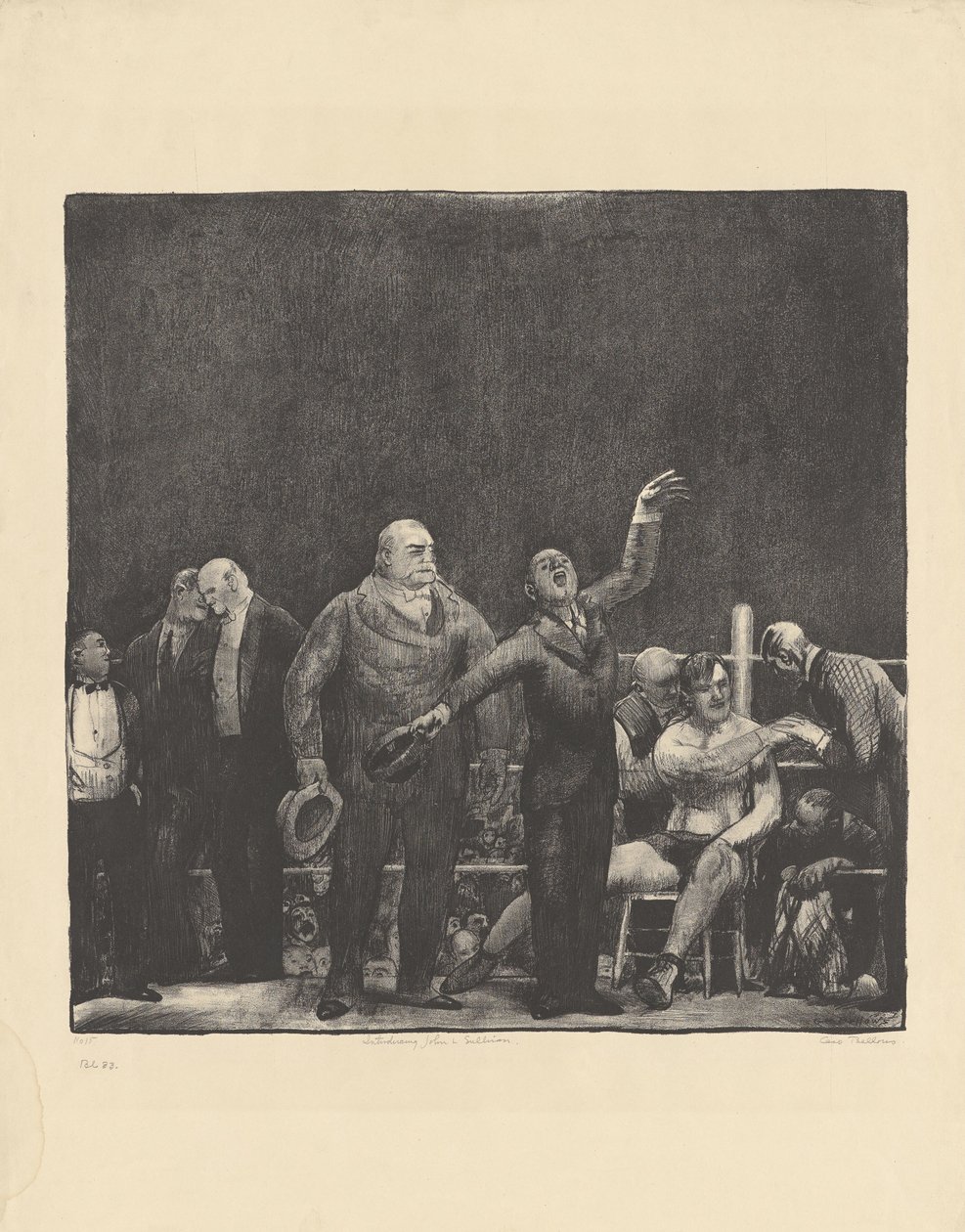 Przedstawiamy Johna L. Sullivana, 1916. autorstwa George Wesley Bellows