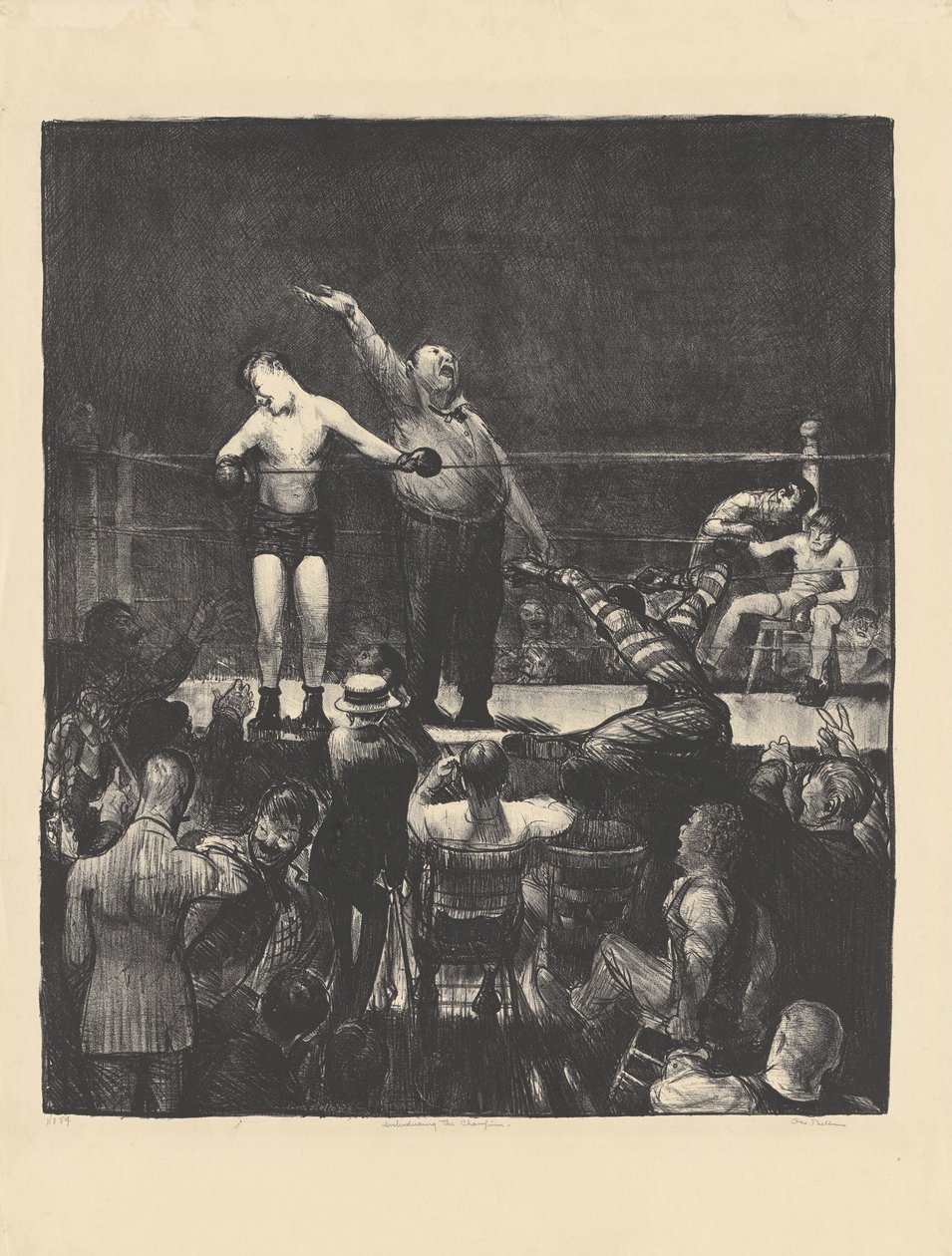 Przedstawiamy Mistrza, 1916. autorstwa George Wesley Bellows