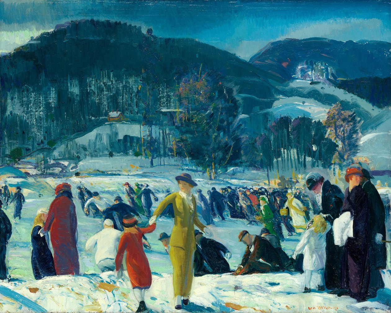 Miłość do zimy, 1914 autorstwa George Wesley Bellows