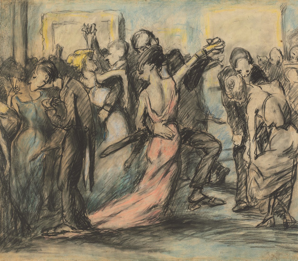 Bal Towarzyski [verso], ok. godz. 1907. autorstwa George Wesley Bellows