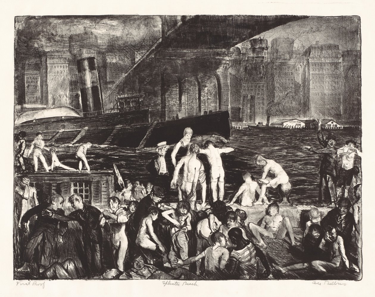 Plaża Splinter, 1916. autorstwa George Wesley Bellows