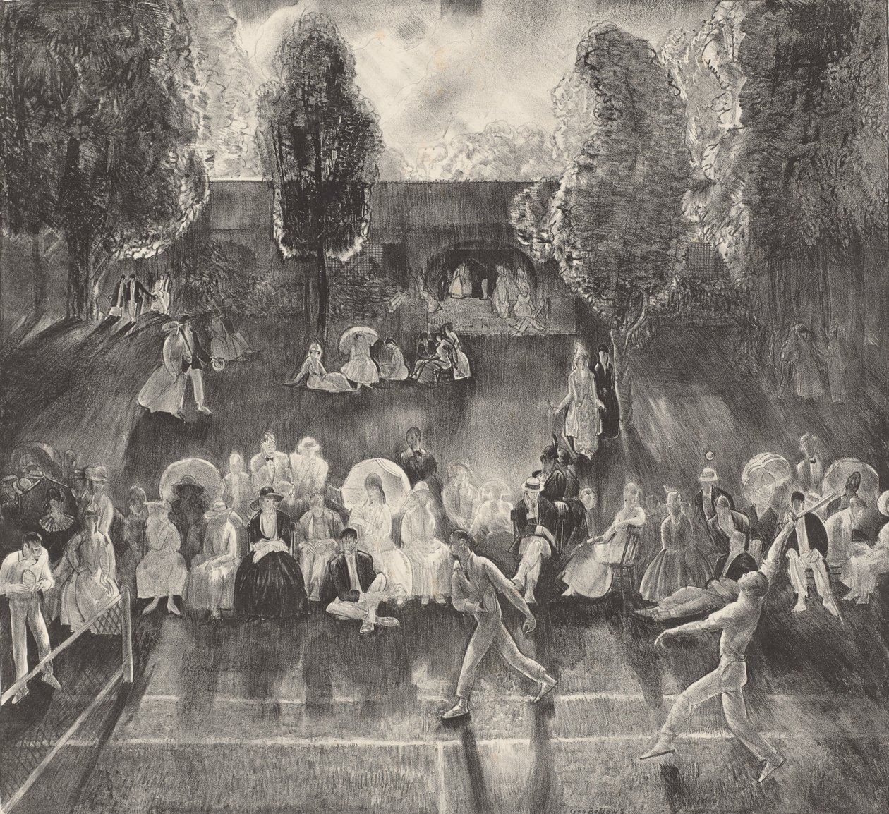 Tenis, 1920. autorstwa George Wesley Bellows