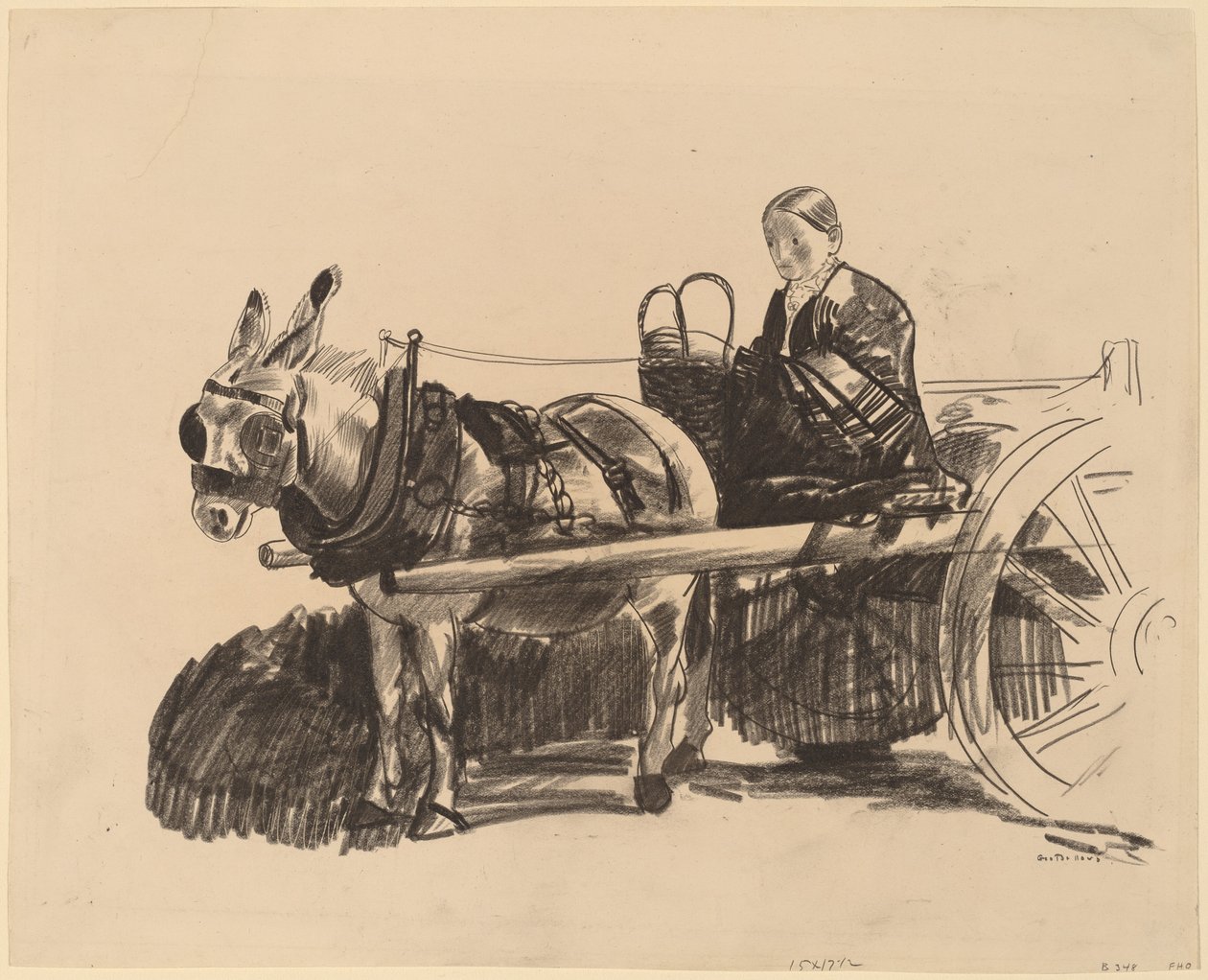 Wózek osła, 1922. autorstwa George Wesley Bellows