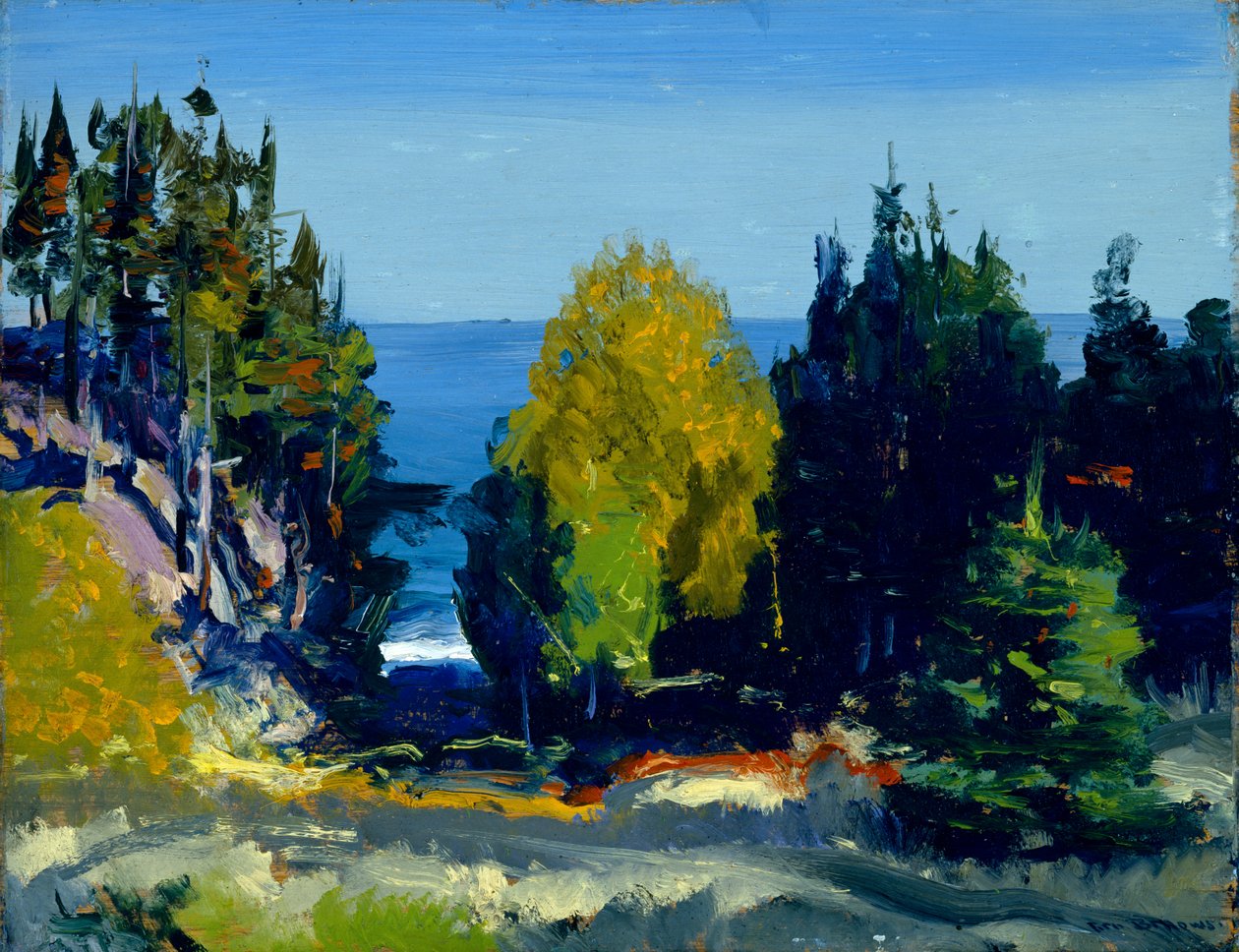 Gaj - Monhegan, 1911 autorstwa George Wesley Bellows