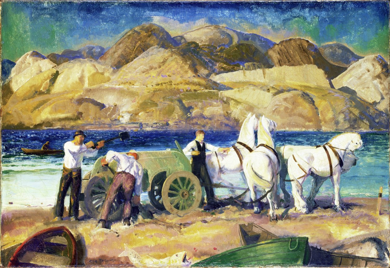 Wózek z piaskiem, 1917 autorstwa George Wesley Bellows