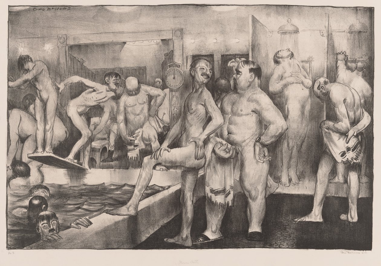 Prysznic, 1917. autorstwa George Wesley Bellows
