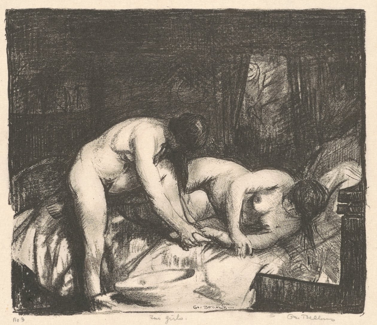 Dwie dziewczyny, 1917. autorstwa George Wesley Bellows