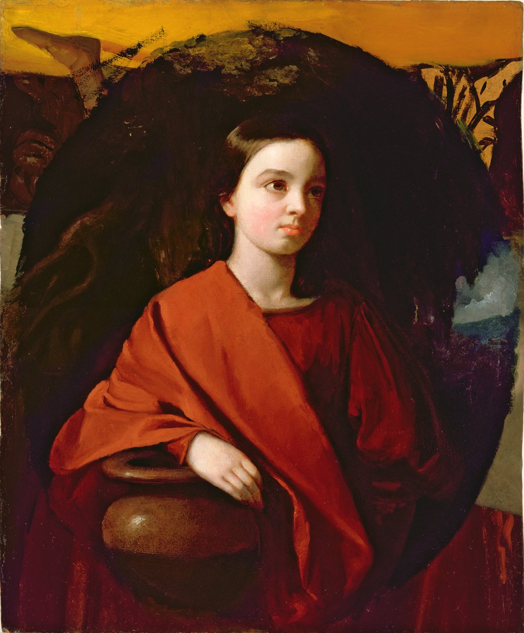 Rebecca (olej na tekturze) autorstwa George Whiting Flagg