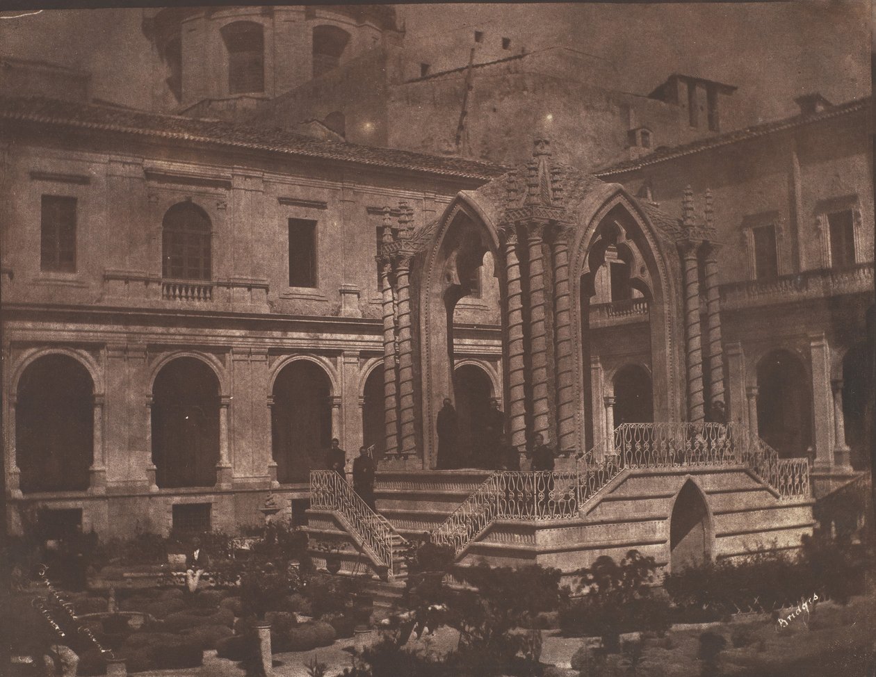 Klasztor Benedyktynów, Katania, 1846. autorstwa George Wilson Bridges