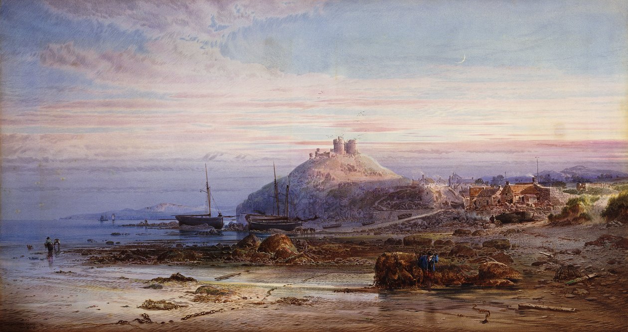 Zamek Criccieth, autorstwa George Wolfe