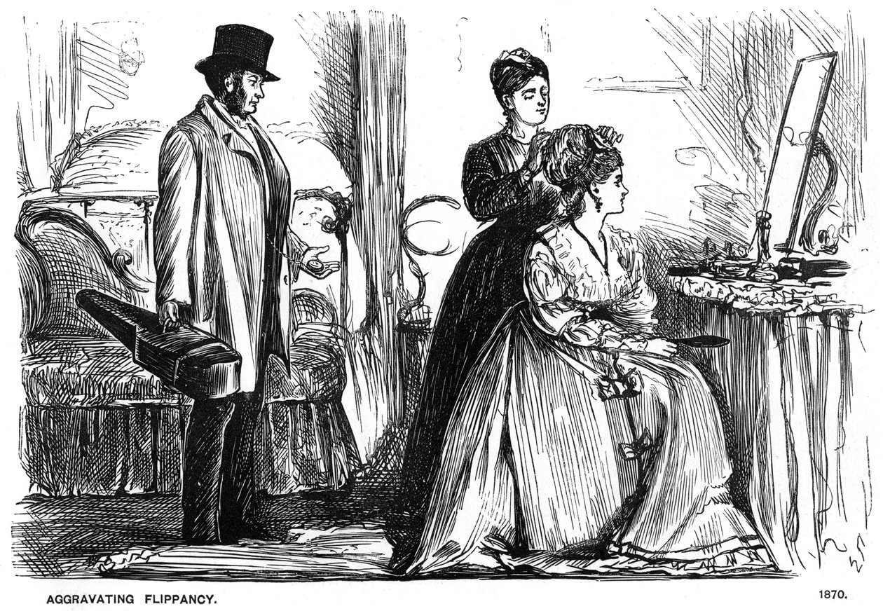 Obciążające Flippancy, 1870 1891. autorstwa George du Maurier