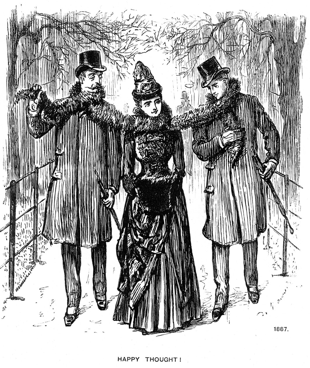 Szczęśliwa myśl!, 1887 1891. autorstwa George du Maurier
