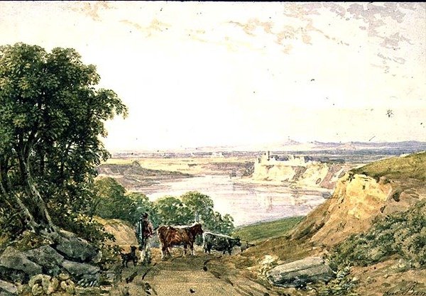 Krajobraz z bydłem autorstwa George the Younger Barret