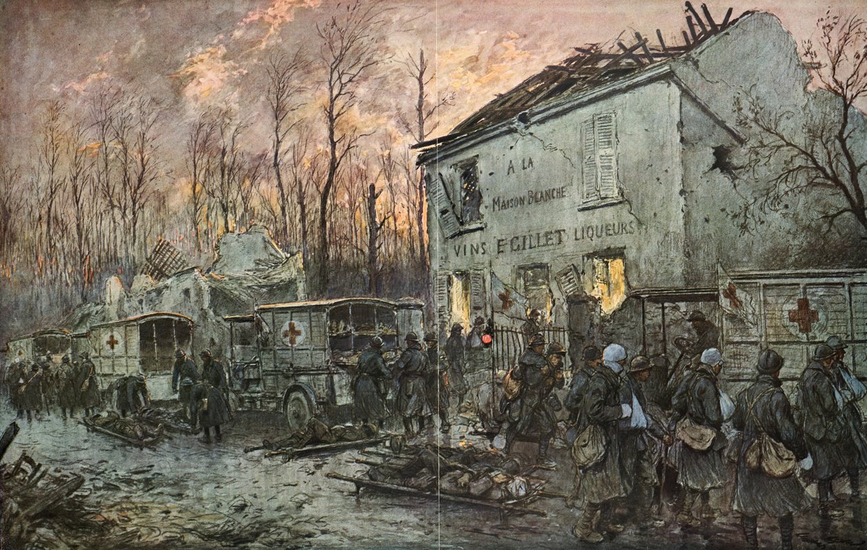 „Samochód w czasie wojny” autorstwa Georges Bertin Scott