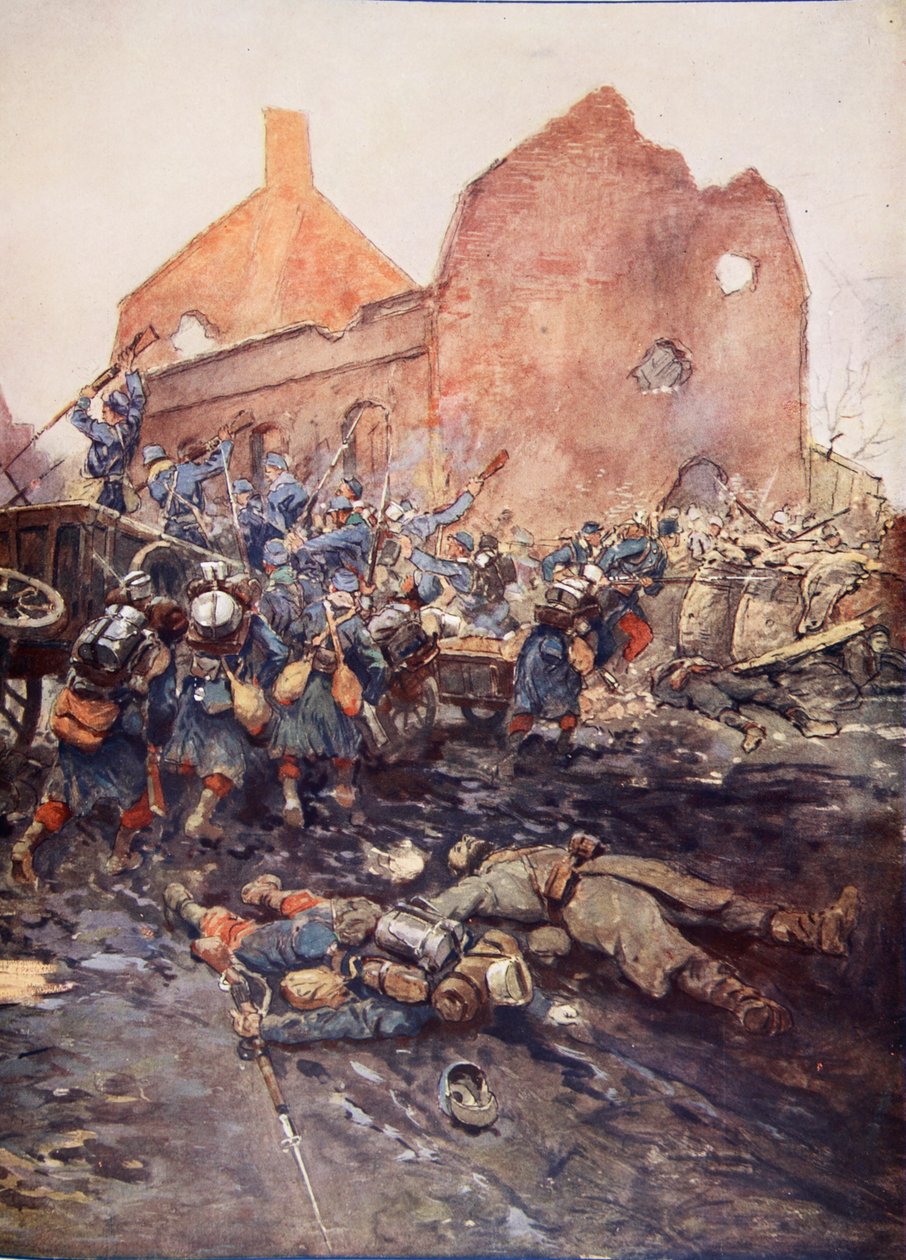 Atak Vermelles, 1915 autorstwa Georges Bertin Scott
