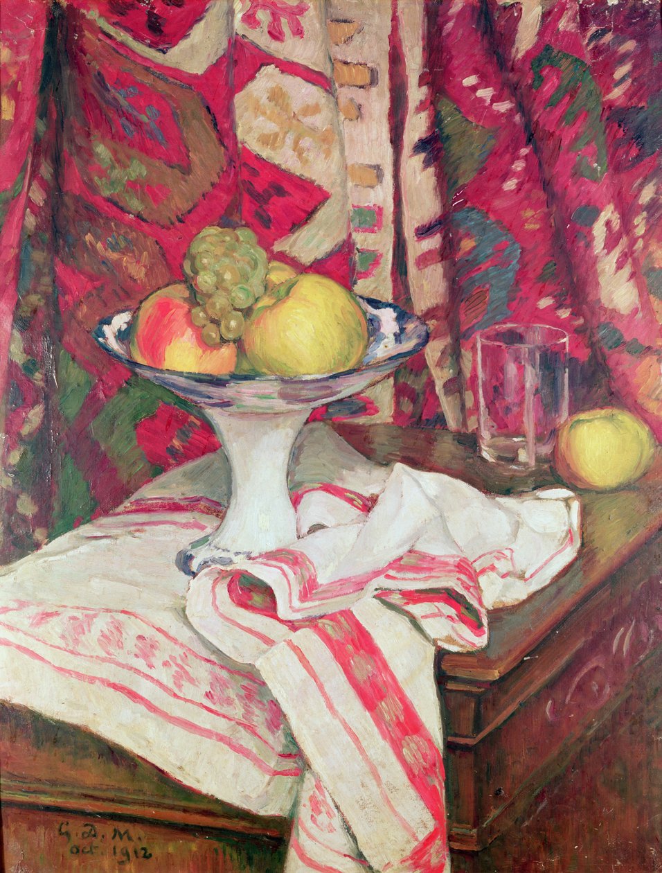 Martwa natura z miską owoców, 1912 (olej) autorstwa George Daniel de Monfreid