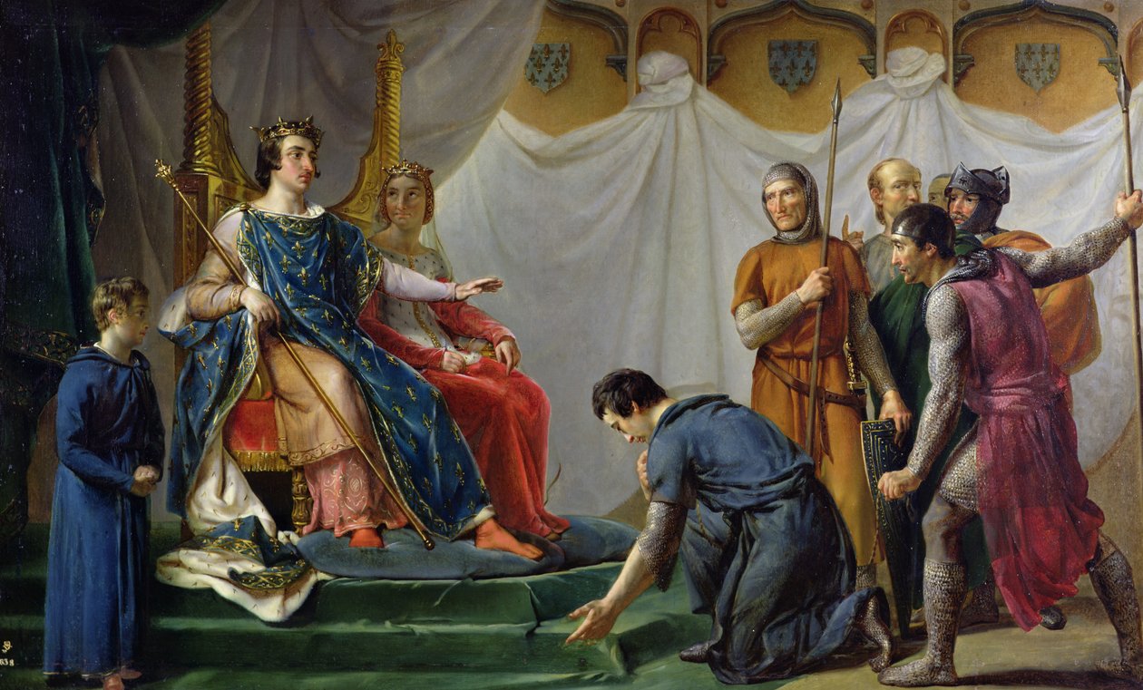 Ludwik (1214-70) Pardonning Mauclerc autorstwa Georges Rouget
