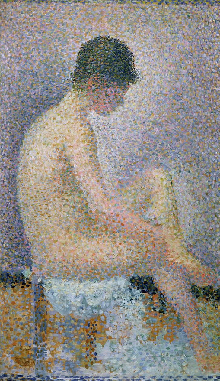 Modelka w profilu, 1886 autorstwa Georges Seurat
