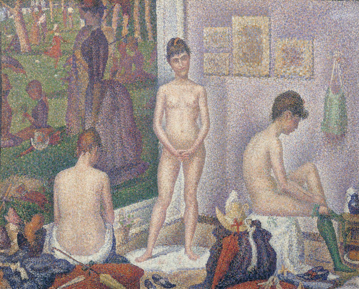 Modele, 1888 autorstwa Georges Seurat