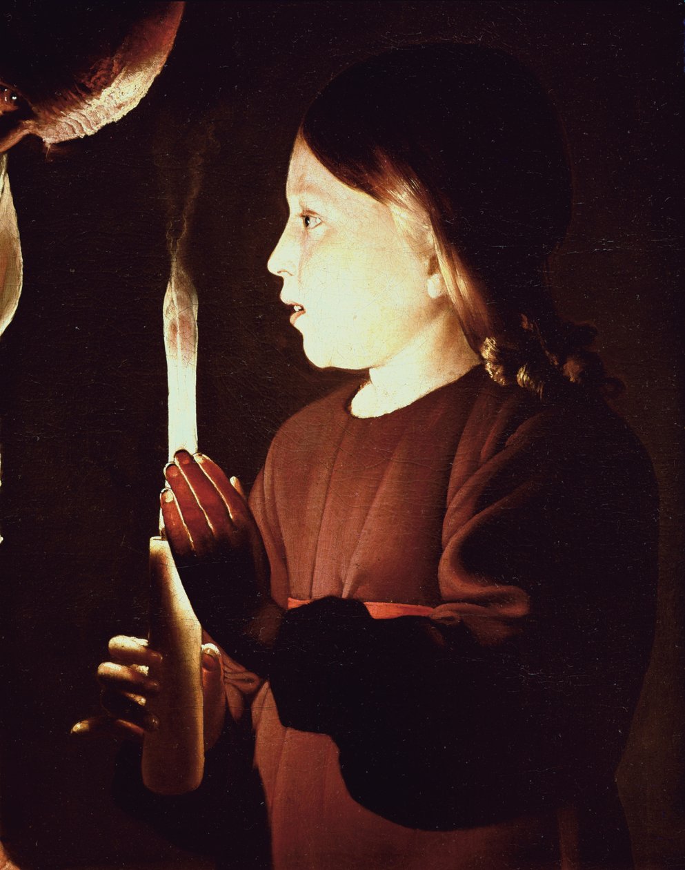 Św. Józef Cieśla, detal z Dzieciątkiem Chrystus, ok. 1640 (detal z 34785) autorstwa Georges de La Tour