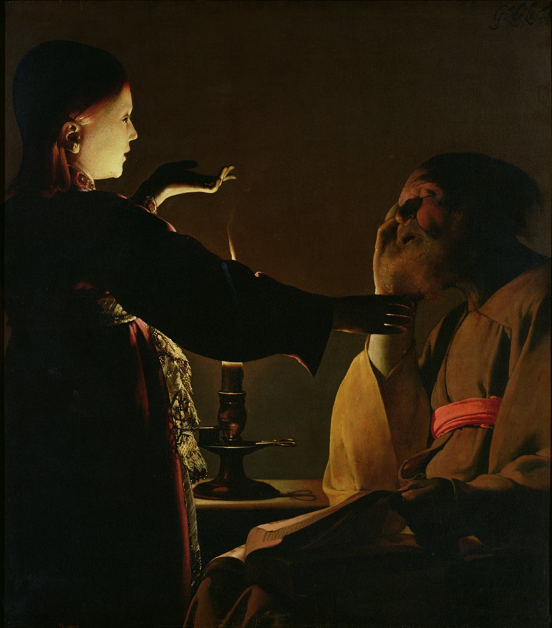 „Angelo pasirodymas šv. Juozapui“, dar žinomas kaip „Šv. Juozapo sapnas“, 1652 m. (išsamiau žr. 197670–197671)poli autorstwa Georges de La Tour