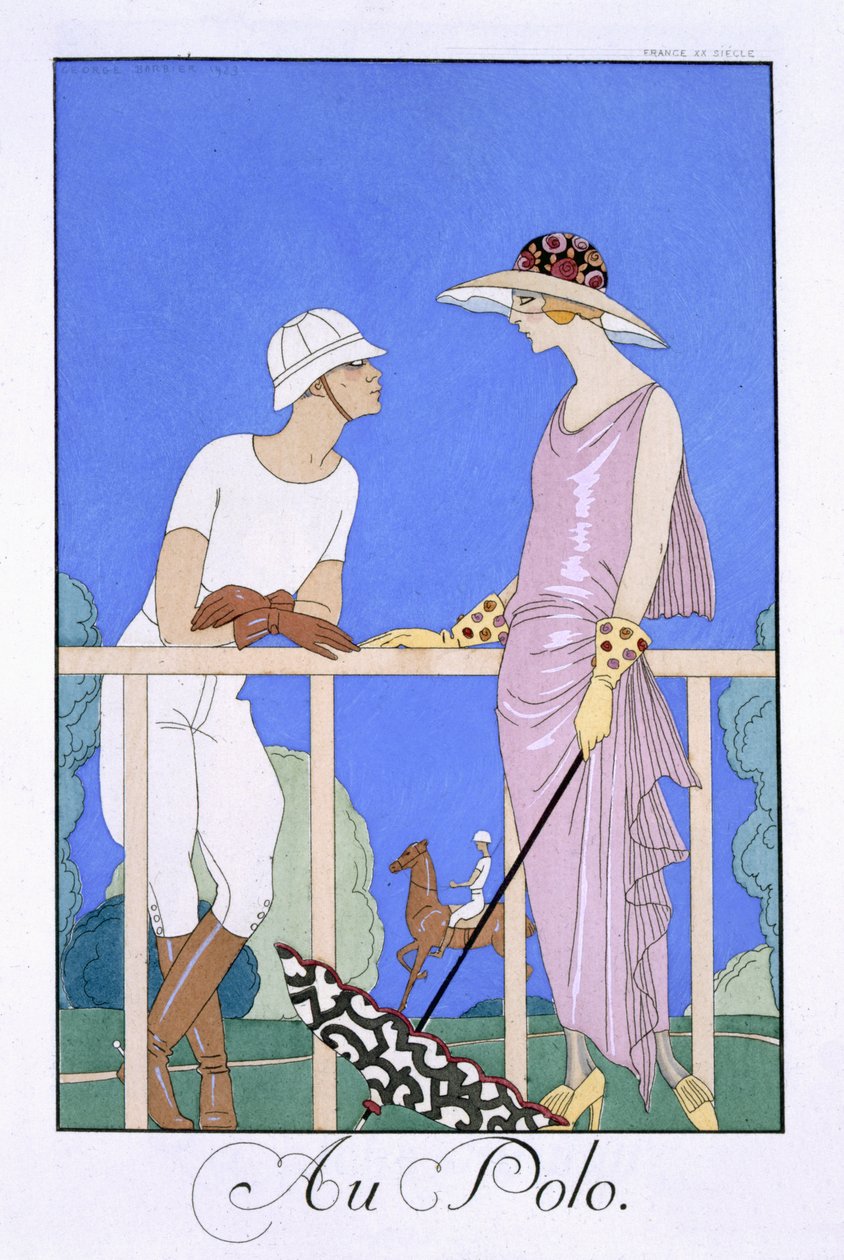 W Polo autorstwa Georges (after) Barbier