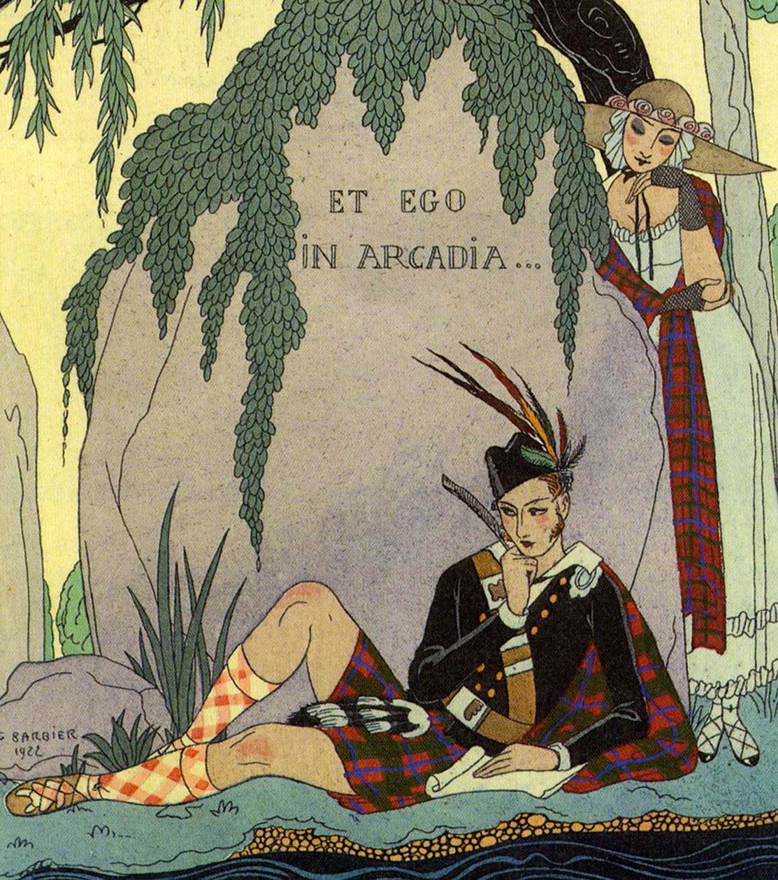 Poeta Kochanek autorstwa Georges (after) Barbier
