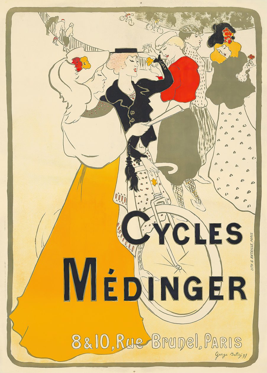 Cykle Médingera, 1897. autorstwa Georges Alfred Bottini