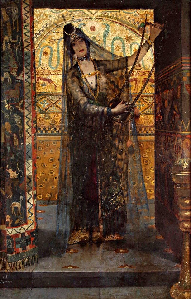 Salambo, 1886. autorstwa Georges Antoine Rochegrosse