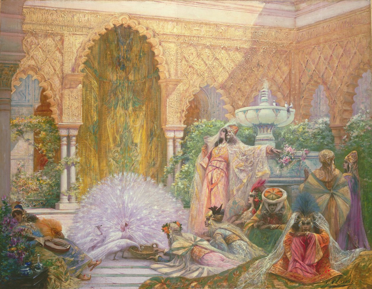 Pawi Ogród autorstwa Georges Clairin