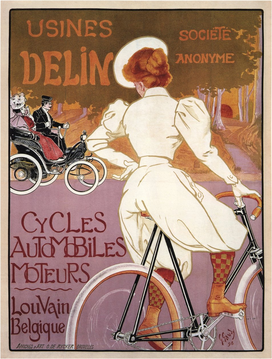 Silniki Delin Auto Cycles, 1898 r autorstwa Georges Gaudy