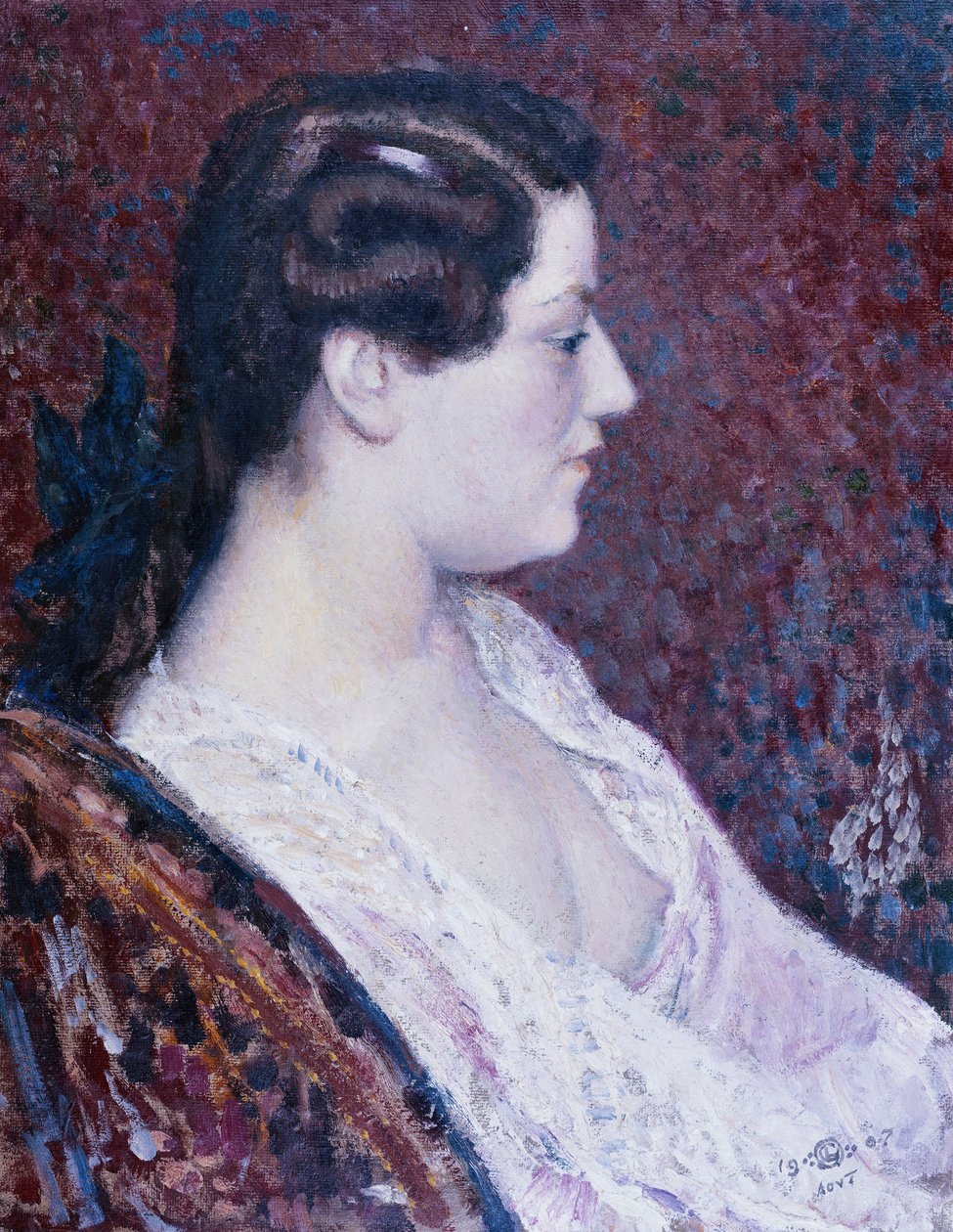 Kobieta z odkrytymi piersiami, 1907 autorstwa Georges Lemmen