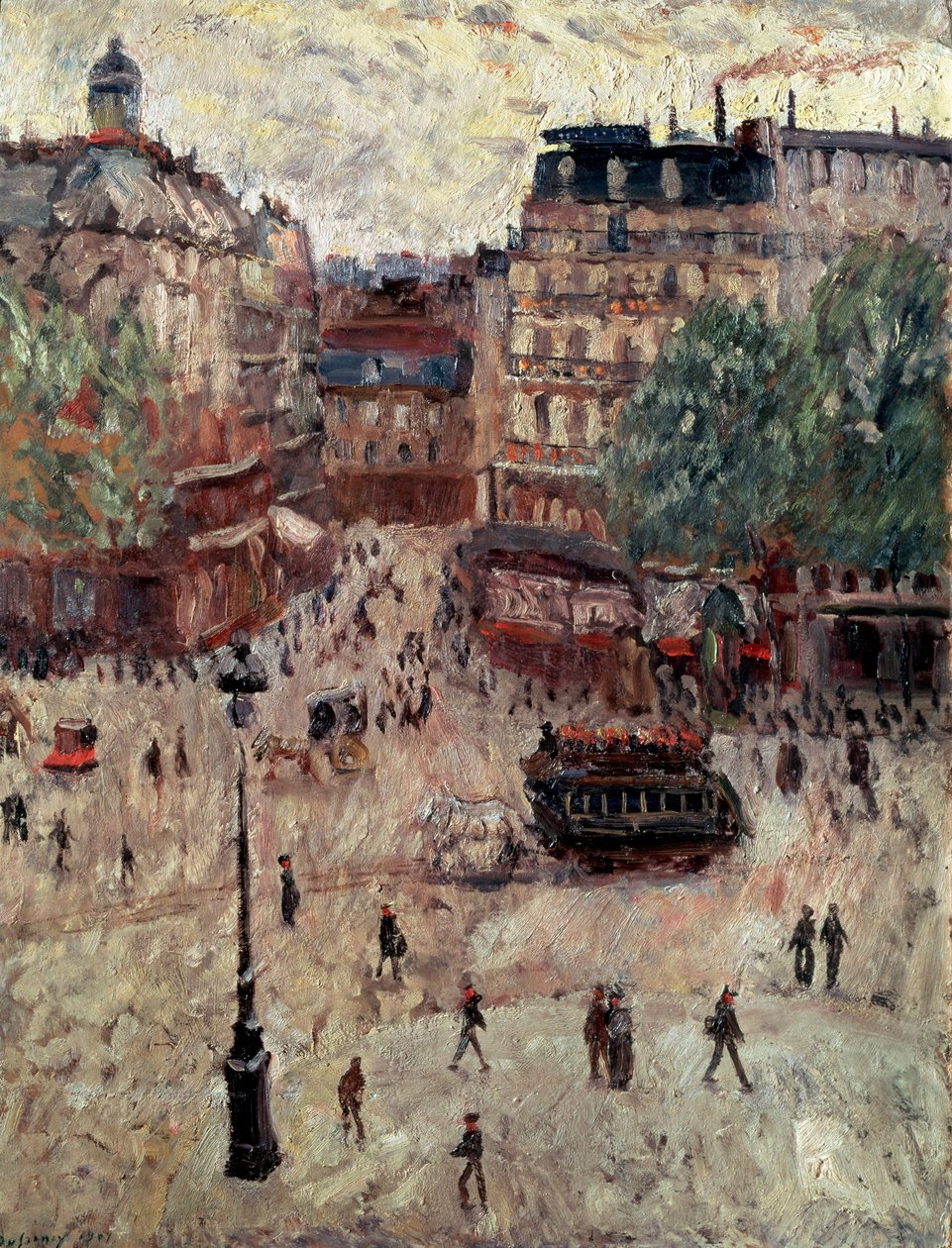 „Plac w Paryżu”, 1907. autorstwa Georges Leon Dufrenoy