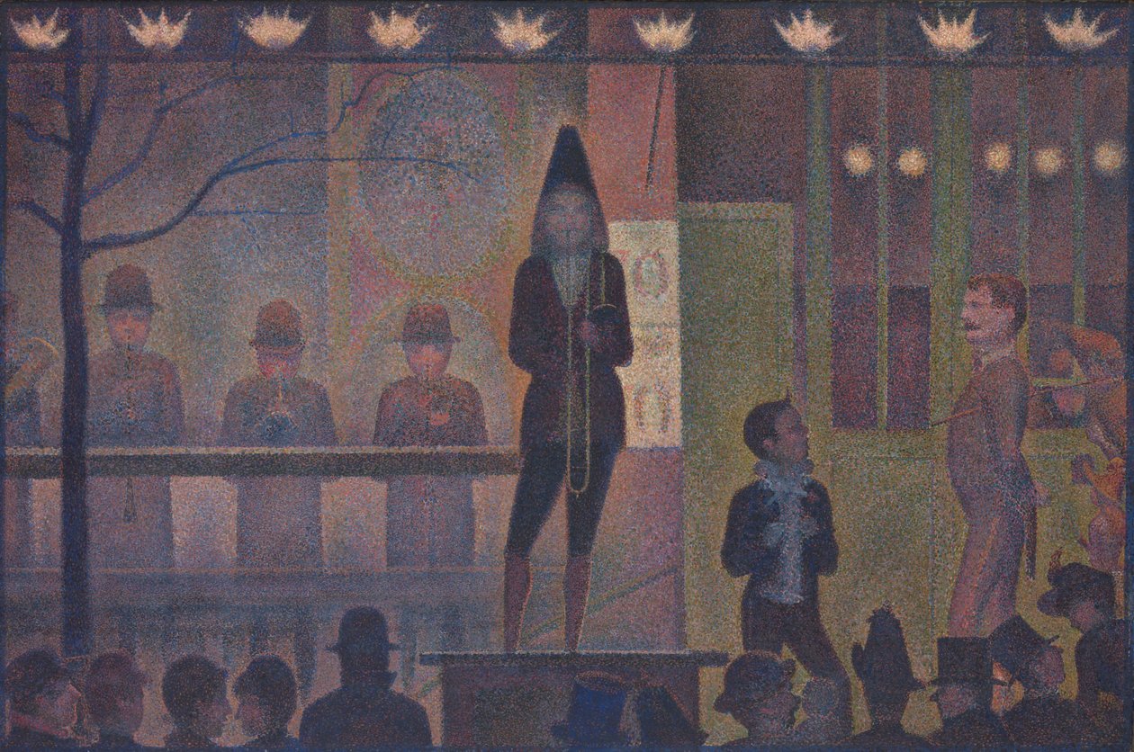 Cyrk Sideshow (Parade de cirque) autorstwa Georges Pierre Seurat
