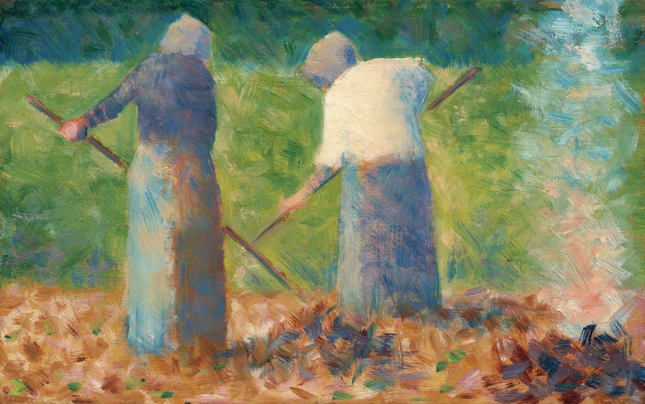 Sianokosy w Montfermeil, ok. 1930 r. 1882. autorstwa Georges Pierre Seurat